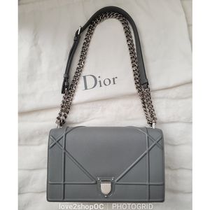 Christian Dior Diorama Grained Calfskin Medium